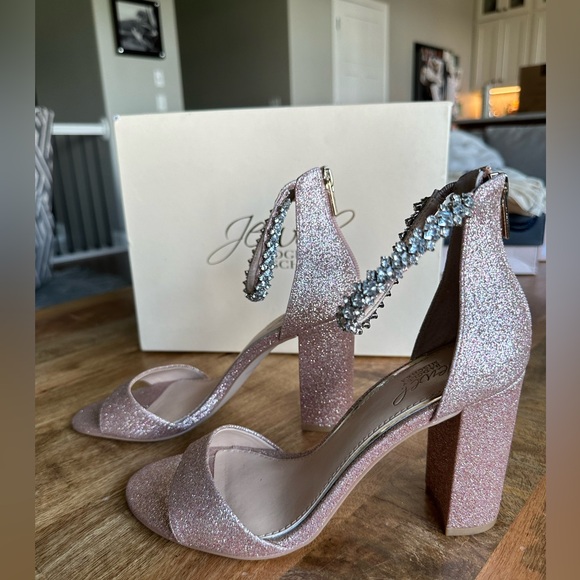 Badgley Mischka Louise Ankle Strap Sandal - Rose Gold - Picture 4 of 6